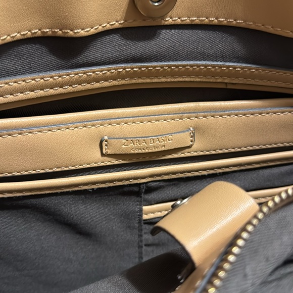 Zara Basic collection dark gray structured work bag or purse - Picture 3 of 7